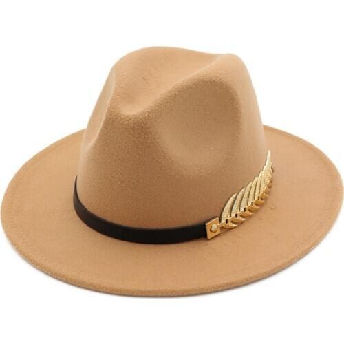 Fedoras Big Brim Hats For Women British Style Vintage Church Hats Lady Flat Brim Fedoras Autumn Winter Womens Felt Hat HF11