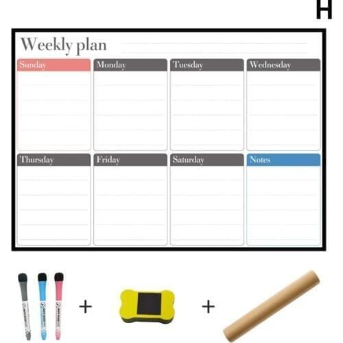 Erasable Calendar for Fridge Magnetic Whiteboard Calendars Monthly/Weekly Planner Weekly Organizer Daily Notepad SP99