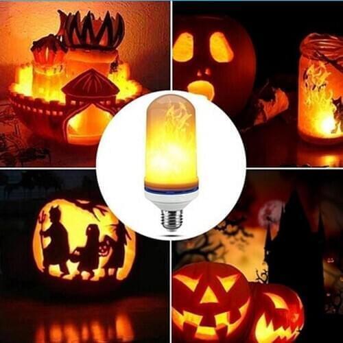 New LED Flame Light Bulbs Fire Flicker Effect Lamp Decorative LED Bulb with Flickering 5W Flame Decorations LED Lights E27 Sta