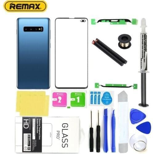 Protective Glass on the For Samsung Galaxy S10 S10plus glass full cove S10 S10plus Screen Tempered Glass Screen Repair Kit