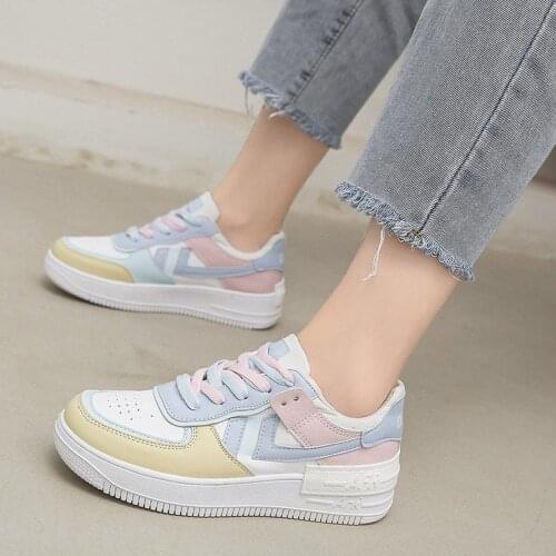 2021 fashion Spring New Designer hot sale White Shoes Female Platform Sneakers Women Tenis Feminino Casual Female Shoes Woman