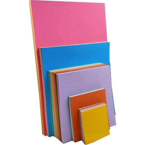 15x15cm Childrens color paper hand cut paper hand material making square kindergarten thousand paper crane rose DIY Origami