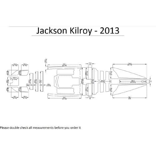 2013 Jackson Kilroy Kayak Boat EVA Decking Mat Pads Kit 1/4"