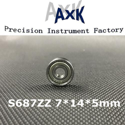 2021 Special Offer New Arrival Free Shipping 10pcs S687zz S687 Zz Bearings 7x14x5 Mm 687zz Stainless Steel Ball Ddl-1470zz