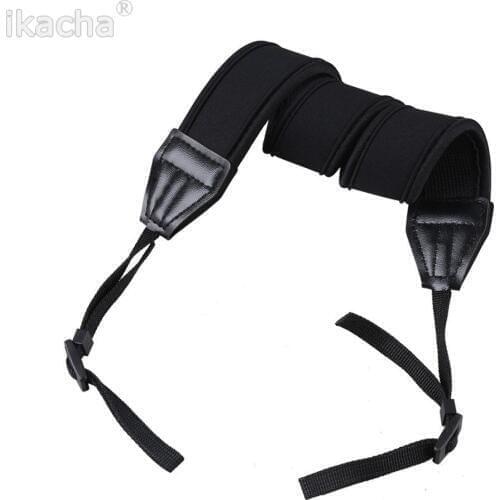 Black Anti-Slip Neoprene Camera shoulder Neck Strap for Canon Universal Camcorder Belt for DSLR Camera for Nikon