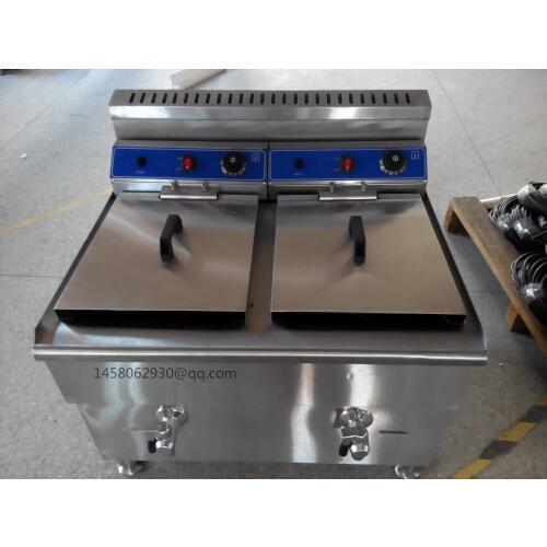 Stainless Steel Counter Top 36L capacity Gas Fryer/Gas bench top deep fryer/cooking equipment of deep fryer