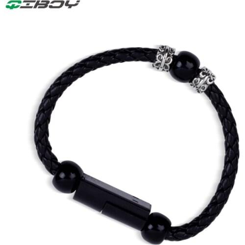 Micro USB Type C Cable Bracelet Bead Mini Outdoor Portable Short Wire Mobile Power Charge For Huawei Honor Xiaomi Redmi USB Cord