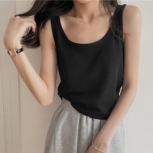 Summe Fashion Crops Tops Women Sleeveless O Neck Slim Thin Solid Tank Top Female Hollow Out Short Casual External Wear Camis