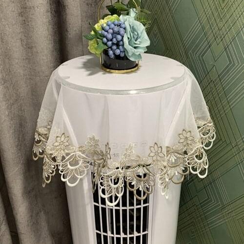 Household Multi-purpose Lace Cloth Round Table Dust-proof Cloth Air-conditioning Dust-proof Cover Home Decoration Products