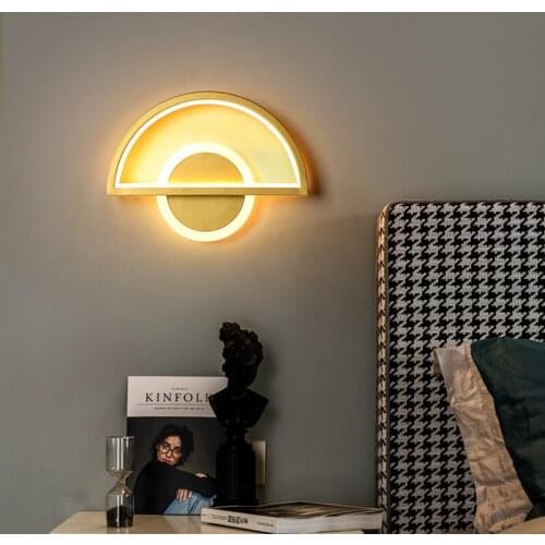 Nordic LED Wall Lamp Modern Design Wall Sconce Lighting For Bedside Porch Patio Kitchen Loft Indoor Decorative Lamps Fixtures