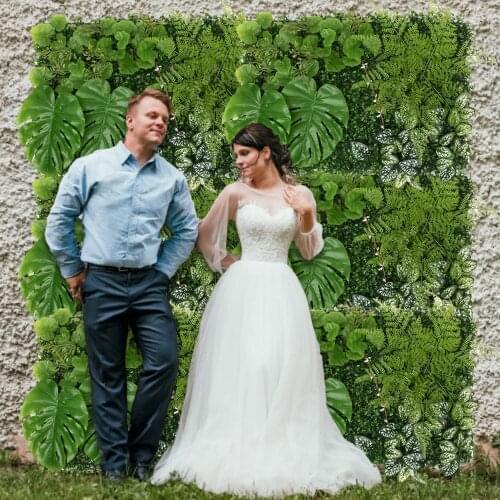 40x60cm Artificial Plant Panels Privacy Hedge Screen Outdoor Garden Decor For Walls Fences Realistic Artificial Plant Wall