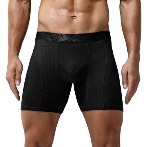 Sexy Men Underwear Modal Boxers Mesh Panties Man Breathable Pouch Underpants Male Boxershorts Cueca Calzoncillo Plus Size L-6XL