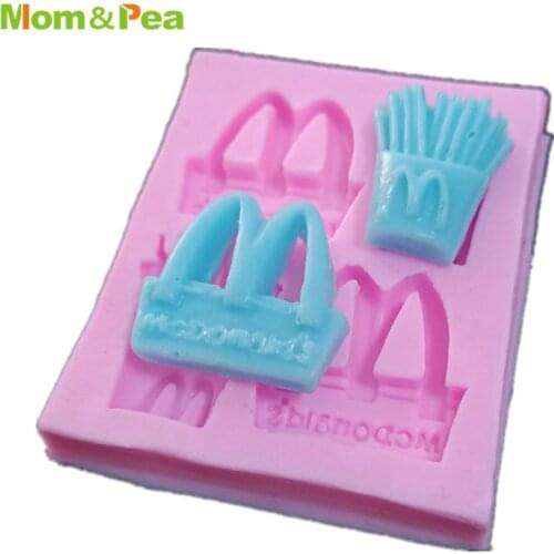 Mom&Pea MPA1781 Chips Shaped Silicone Mold Cake Decoration Fondant Cake 3D Mold Food Grade