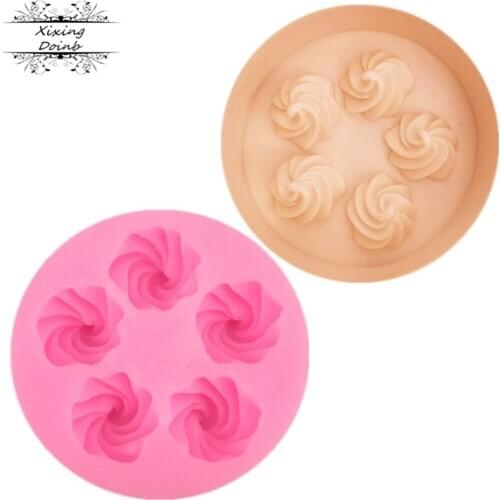 DIY Mini cream shape silicone mold sugar craft cake decoration tools chocolate fudge mold baking utensils