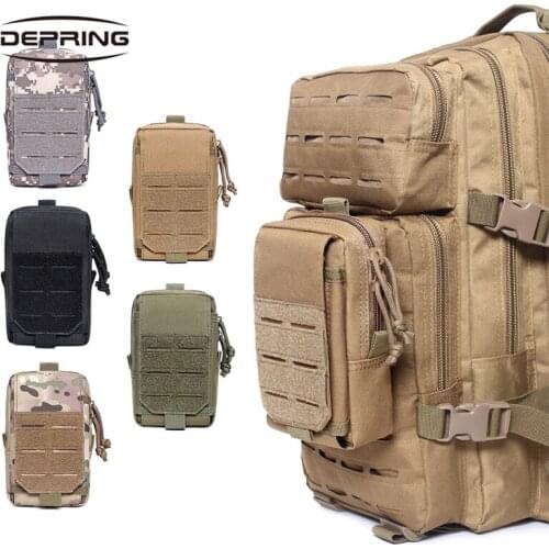 Outdoor Tactical MOLLE EDC Pouch Utility Tools Pouch Bag Gadget Gear Organizer Holder Phone Holder Belt Pack for Camping