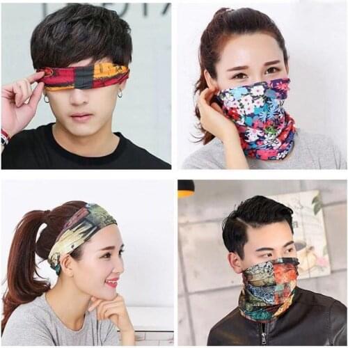Outdoor Multifunctional Bandana Scarf Windproof UV Protection Bandana Headband Magic Face Scarf Seamless Tubular Tube Ring Scarf