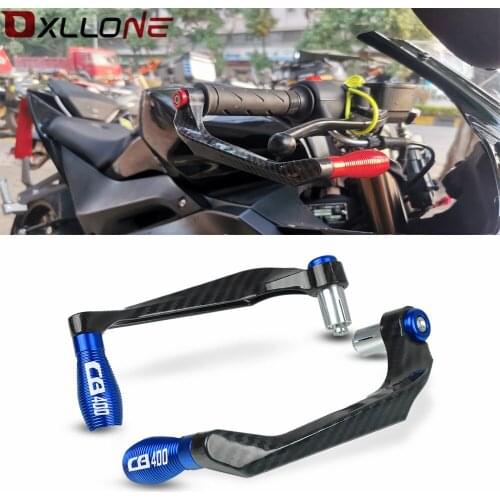 Motorcycle 7/8" 22mm Lever Guard Handlebar Grips Guard Brake Clutch Levers Protector Moto Accessories For HONDA CB400 1992-1998