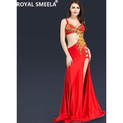 Lady Belly Dance Dress New Autumn Adult Sexy Oriental Dance Dresses Female Dancing Dress Performance Customized Suit D0736