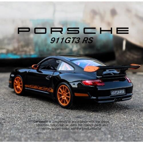 1:24 Porsche 911 GT3 RS 997 Supercar Alloy Car Model Diecasts & Toy Vehicles Collect Car Toy Boy Birthday gifts