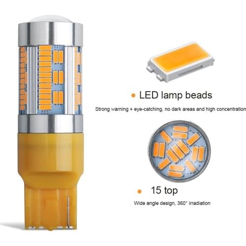 1 piece 105smd CanBus 4014 1156 BA15S P21W LED BAY15D BAU15S PY21W lamp T20 LED 7440 W21W W21/5W led Bulbs For Turn Signal Light