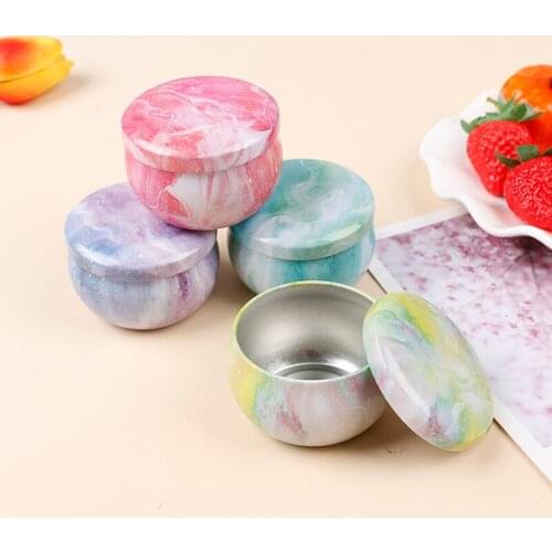 1PC New Small Round Candy Cookie Tea Pot Tin Box Tinplate Organizer Case Storage Holder Wedding Birthday Festive Party Supplies