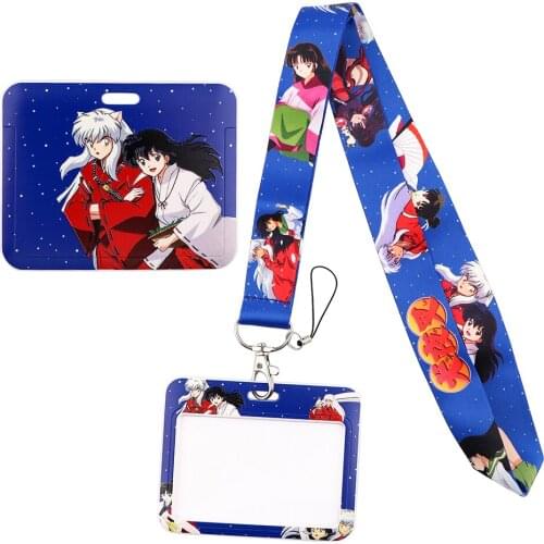 1pcs ZF2991 Anime Blue Neck Strap Lanyard For Keys ID Card Gym Mobile Phone Straps USB Badge Holder DIY Hang Rope Lariat Lanyard