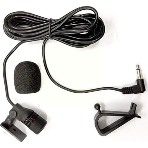Car Audio Microphone 3.5mm Clip Jack Plug Mic Stereo Long Radio External 3m DVD Professionals Mini Microphone Wired For Aut W2F3