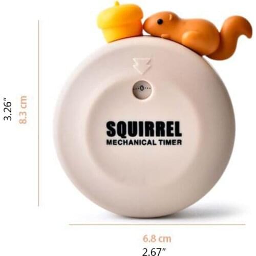 Squirrel Pine Cone Round Digital Kitchen Timer Countdown Time Management Alarm Clock Interval Timing Equipment Stopwatch for