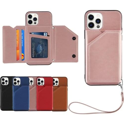 Luxury PU Leather Flip Wallet Case For iPhone 12 Mini 11 PRO MAX XS MAX X XR 8 7 Plus SE 2020 Card Stand Slot Phone Cover Coque