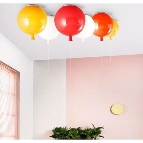 Kindergarten color balloons ceiling lamp warm bedroom childrens room balloon Ceiling Light fashion clothing store Light CA017