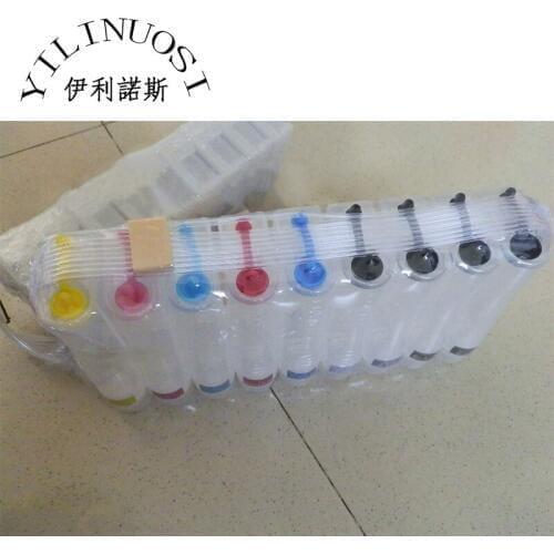 For Epson DX5 Printer parts ink cartridges SureColor SC-P600 CISS with Chip--9 Cartridges(30ml), 9 Bottles(100ml) printers