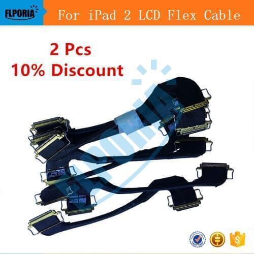 For iPad 2 LCD Flex Cable Replacement Part High Quality Short LCD Charging Flex Cable Parts Flex Cable For iPad 2 Free Shipping