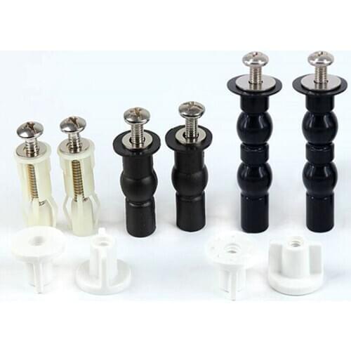 Toilet cover fixing replacement parts spare parts lavatory lid closestool cover fixed 304 steel screw sets