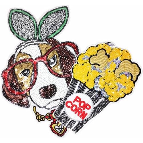 Customized Wholesale Pet Beads Embroidered Cloth Stickers Cartoon Animal High-End Clothing Accessories Patch