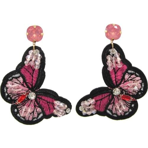 Beautiful Butterfly Earrings for Women Fashion Jewelry Drop Earring High Quality Lace Earrings Jewelry Gift Pendientes