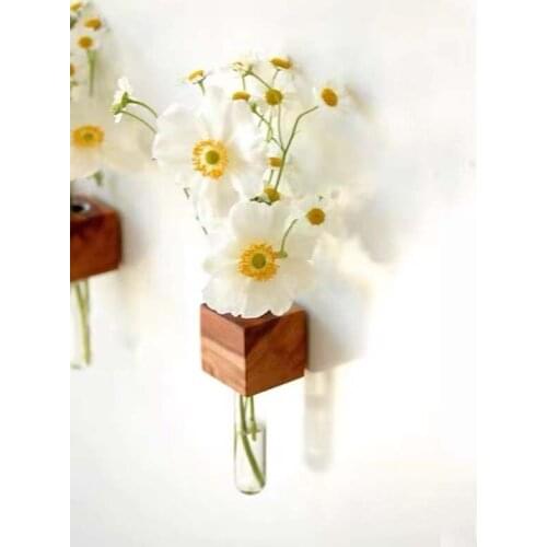 Refrigerator Fridge Magnet Stick Home Decor Flower Arranging Device Message Photo Post Wooden Creative Originality Simplicity