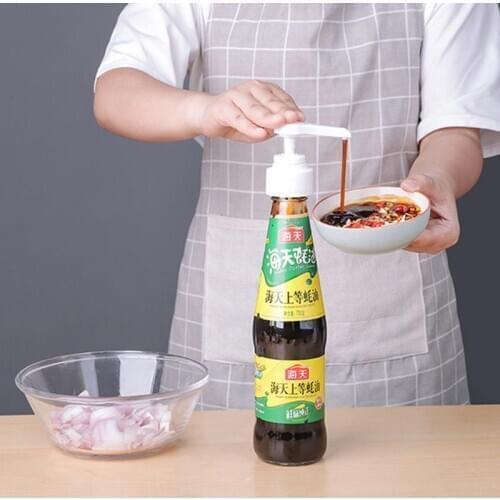Syrup Bottle Nozzle Pressure Oil Sprayer Household Oyster Sauce Plastic Pump Push-Type Tools Kitchen Accessories Supplies
