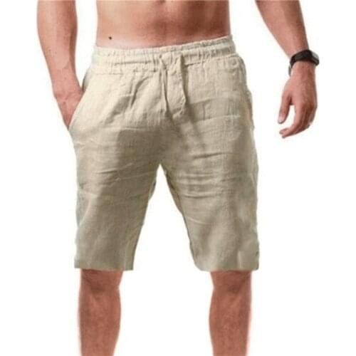 New Summer mens Loose Polyester Breathable five-point Pants Comfortable And Fashionable mens Shorts Jogging Pants