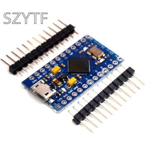 New Pro Micro ATmega32U4 5V/16MHz Module with 2 row pin header For Leonardo 1PCS