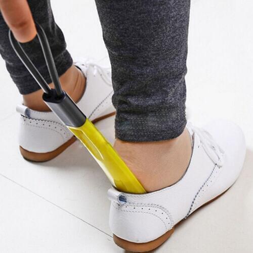 28.5CM Shoe Horn Shoes Spoon Plastic Long Handle Shoes horn Artifact Pull Pumping Shoes