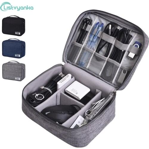 Cable Organizer Bag Travel Home Storage Bag Gadgets Usb Wires Electronics Power Bank Headphone Case Digital Accessories Pouch