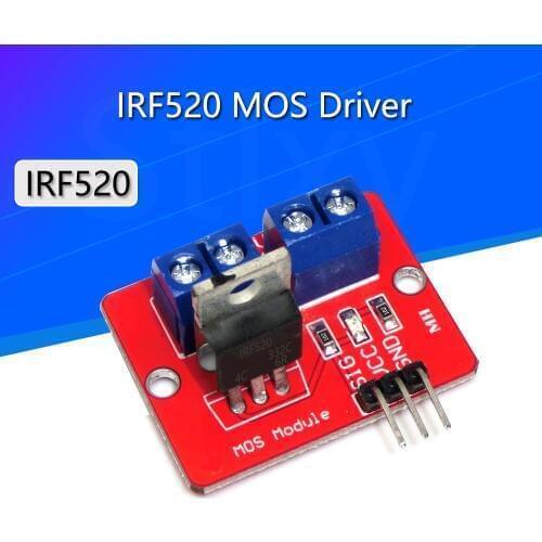 Smart Electronics 0-24V Top Mosfet Button IRF520 MOS Driver Module for MCU ARM Raspberry Pi for arduino DIY Kit