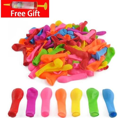 100pcs/lot Thickened Latex Air Balloon Bunch of Water Balloons Toys Multicolor Inflatable Balloon for Party Birthday Decoration