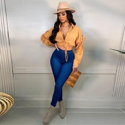 ZJFZML ZZ Yellow Blouses