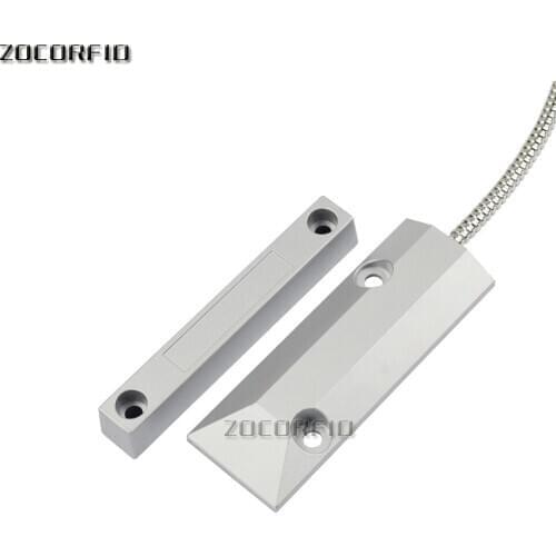 Aluminium 10pcs/lot Wired Door Window Sensor Magnetic Switch Home Alarm System