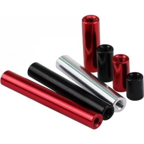 5-10pcs/lot M2 m2.5 m3 m4 round aluminum standoff Column rods Round Aluminum Spacer for RC multirotors