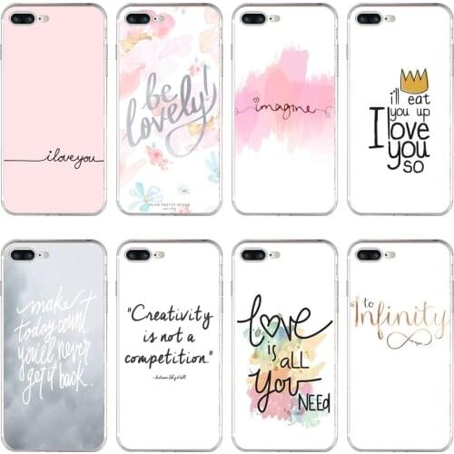 58H Proverb Phrase Motto Soft TPU Silicone Cover Case For Apple iPhone 6 6s 7 8 plus Case