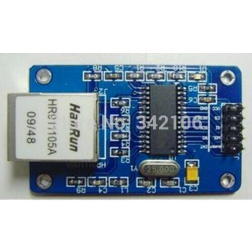 Free Shipping!!! ENC28J60 spi interface / network modules / offer 51/AVR/ARM/PIC code