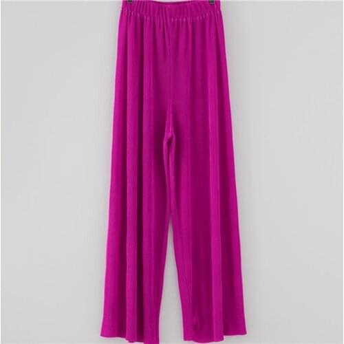 High Quality Spring Womens Pants Summer Female High Waist Long Trousers Wide Leg Pants Casual Loose Trouser Plus Size M-6XL 7XL