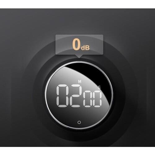 Digital Stopwatch Electronic Magnetic Stopwatch with Clock and Digital LED Alarm for Office Bathroom Kitchen JS22